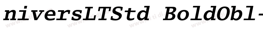 niversLTStd BoldObl字体转换 niversLTStd BoldObl字体转换